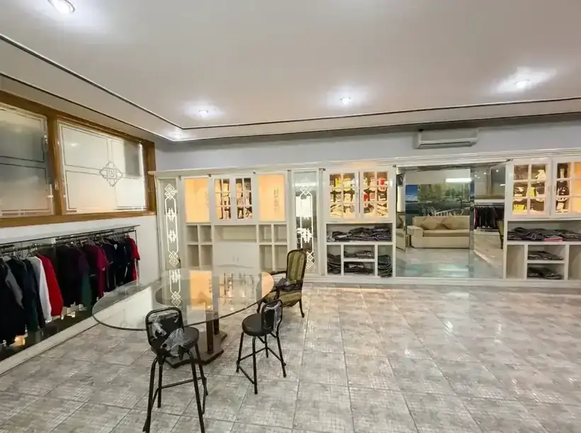 Wide view of the SAS Agencies buyer sample showroom in Faisalabad