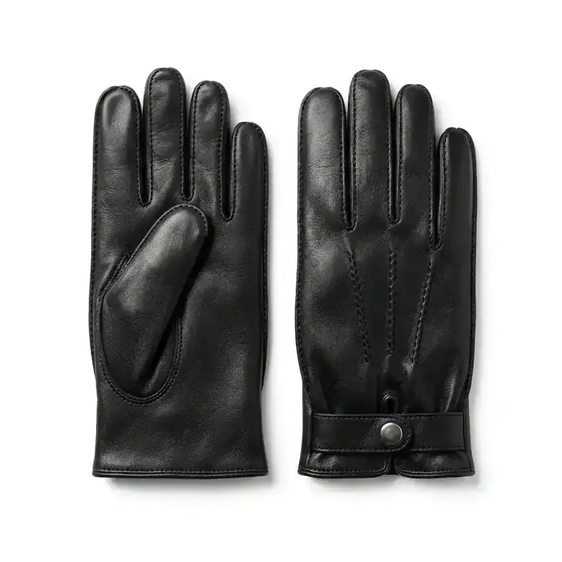 SAS ASM-6007 — Black Cow Leather · Snap Cuff