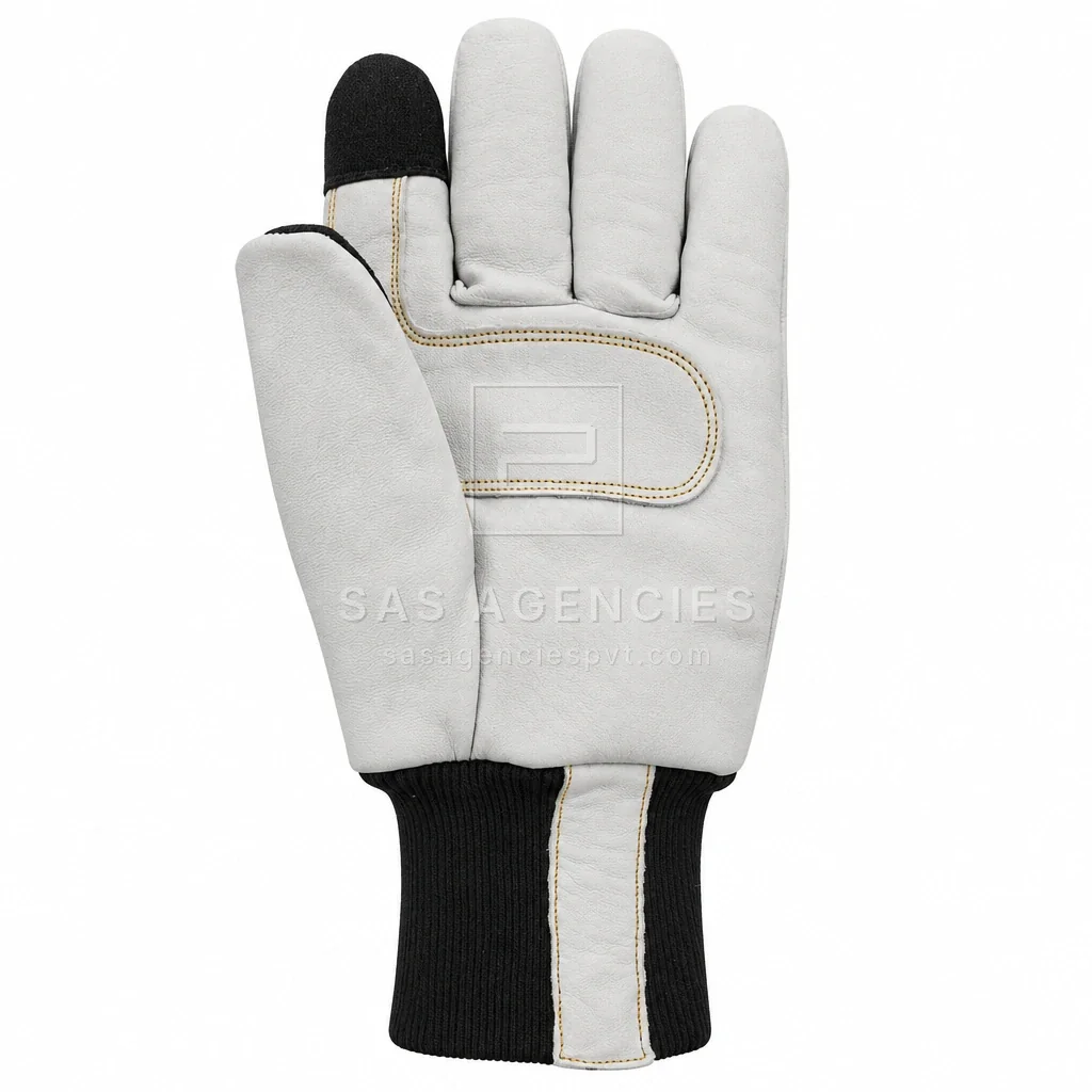 SAS T-1010 — Sheep Leather Freezer Glove · Touchscreen, reinforced palm with touchscreen fingertips