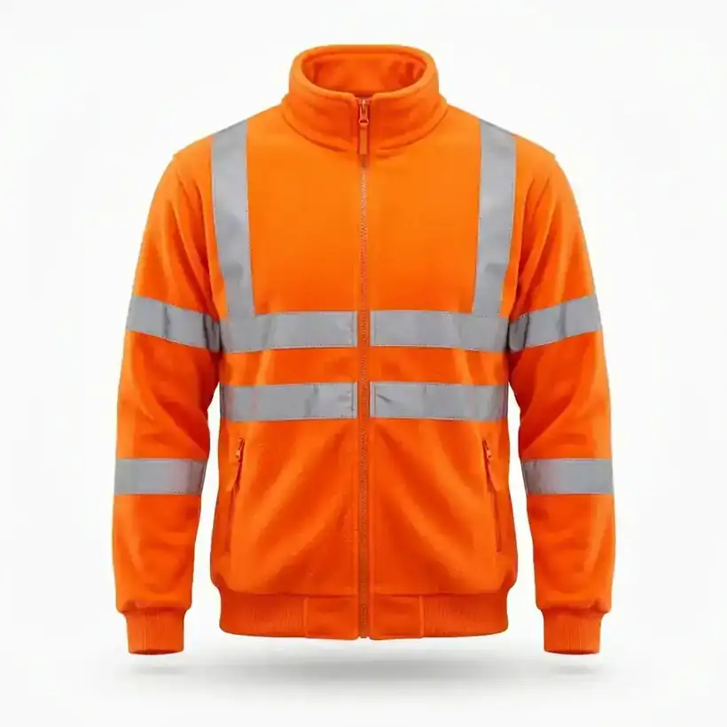 SAS 9034 — Hi-Vis Fleece Zip Jacket · EN ISO 20471
