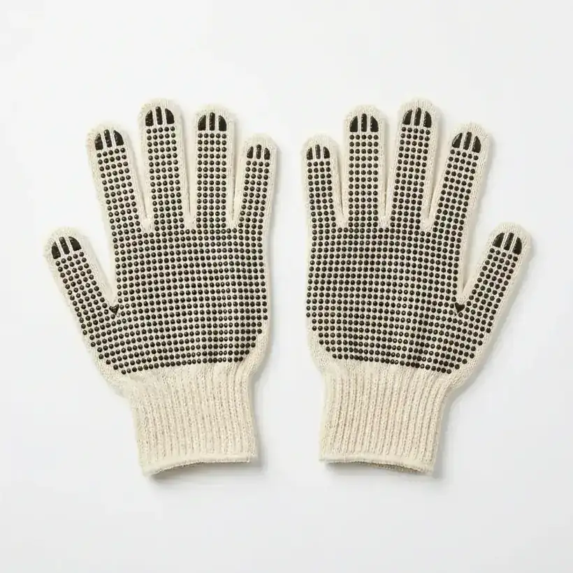 SAS 3004 — Polycotton Seamless · PVC-Dot Grip Knitted Glove